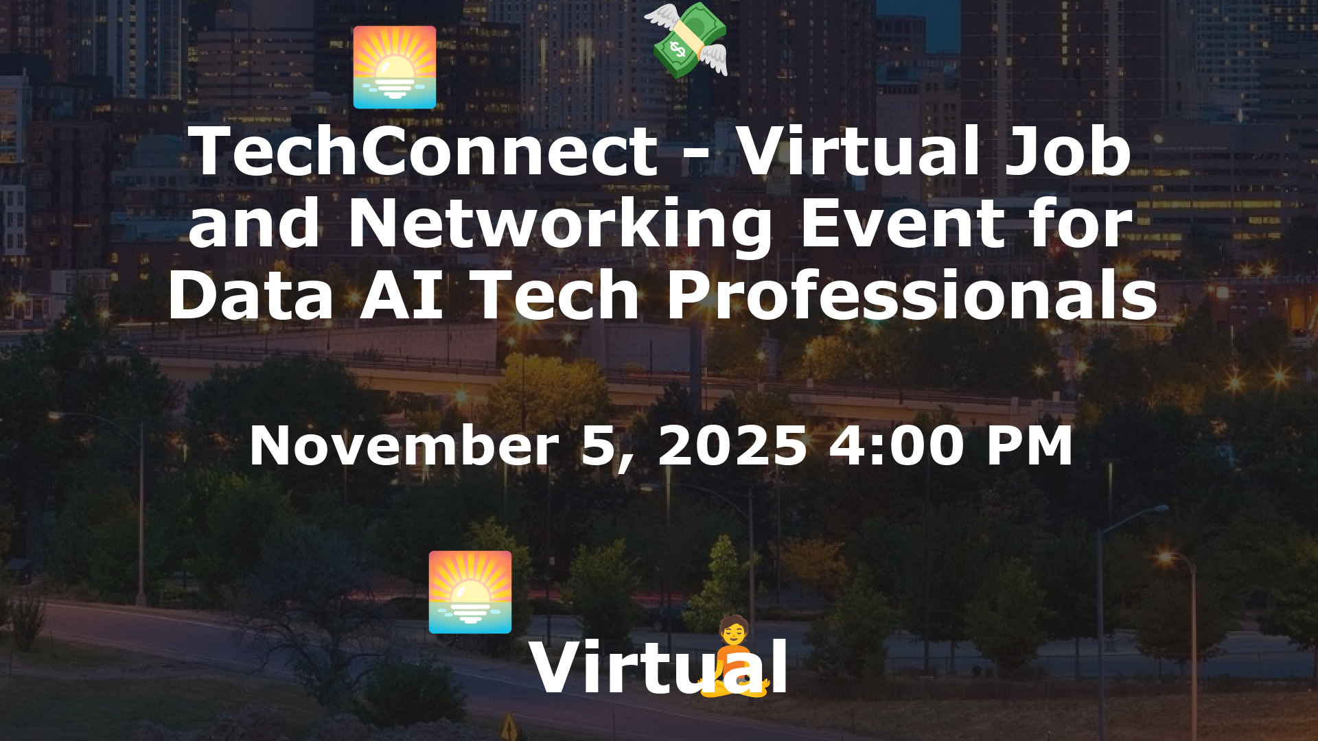 TechConnect - Virtual Job and Networking Event for Data AI Tech Professionals event image